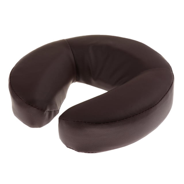 Coussin de Visage en PU pour Table de Massage Repose-Tête Marron