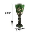 thumbnail image 2 of Ebros Forest Spirit Greenman Deity Tree Of Life Wine Goblet Chalice Cup 6oz, 2 of 8