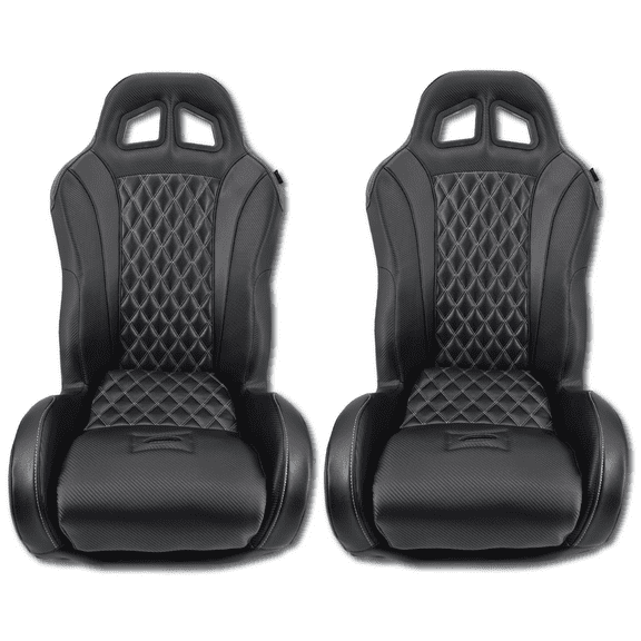 Pair of Carbon Edition Daytona Suspension Seats-Black