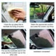 thumbnail image 5 of Kenally 2 uds parasol de coche cortina retráctil delantero/trasero parabrisas protector solar cubierta parabrisas protector solar accesorios de coches Automoción decorativa y accesorios Gris 40*60 Kenally VI022157-02, 5 of 6