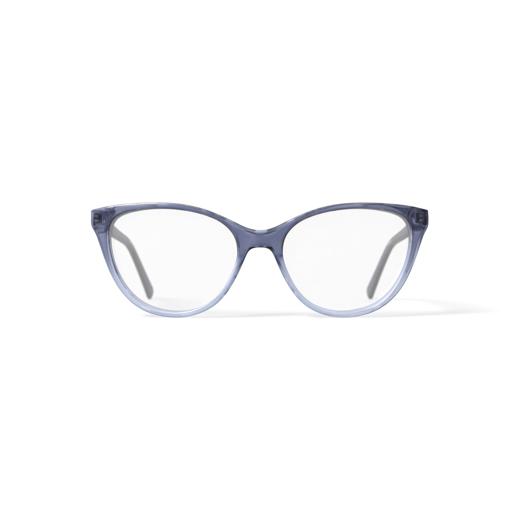 M America Women's Madison Cat Eye Prescription Eyeglasses with Case, Crystal Grey