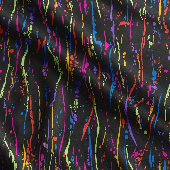 Soimoi Texture Print, Silk Fabric Decor Sewing Fabric By The Yard- 42 Inch WideDecorative Fabric For Shirts, Suits, Ties-Black