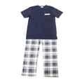 thumbnail image 1 of Pijama George Talla M Print Cuadros Azul 2 Piezas, 1 of 4