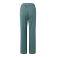 thumbnail image 4 of Pantalon Décontracté Taille Haute Jambe Droite avec Poches pour Femmes, 4 of 5