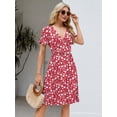 thumbnail image 4 of Vestido Naggoo Summer para mujer 2025 Beach Floral de manga corta, 4 of 6