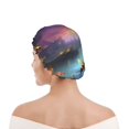thumbnail image 6 of Yiaed Magical Bees Twilight River Print Reusable Shower Cap & Bath Cap & Lined, Oversized Waterproof Shower Caps Designed for all Hair Lengths, 6 of 7