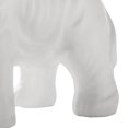 thumbnail image 4 of Benjara BM263576 Ceramic Elephant Design Accent Decor with Raised Trunk, White, 4 of 5