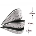 thumbnail image 2 of Lefu Unisex Heel Lift Insert Shoe Pad Cushion Elevator Taller Height Increase Insole, 2 of 5