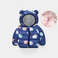 thumbnail image 4 of Esaierr Baby Boys Girls Winter Jacket Down Jackets with Hooded for Toddler Kids Puffer Down Jacket Outwear Cute Patterned Warm Winter Down Cotton Jacket for 1-7Y, 4 of 5