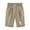 Khaki, variant on Dealovy Shorts for Women Cotton Linen High Waisted Casual Summer Beach Drawstring Knee Length Shorts