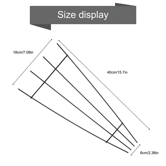 LAMIRO 1Pc 15.7'' Indoor Plant Trellis for Potted Plants Climbing,Outdoor Metal Garden Trellis Houseplants Flowers Vine Ivy