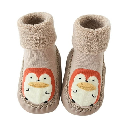 

Dress Boots Toddler Girl Cute Children Toddler Shoes Autumn And Winter Boys And Girls Floor Sports Shoes Flat Bottom Non Slip Warm Cartoon Penguin Bear Pattern Baby Girl Shoes Size 2