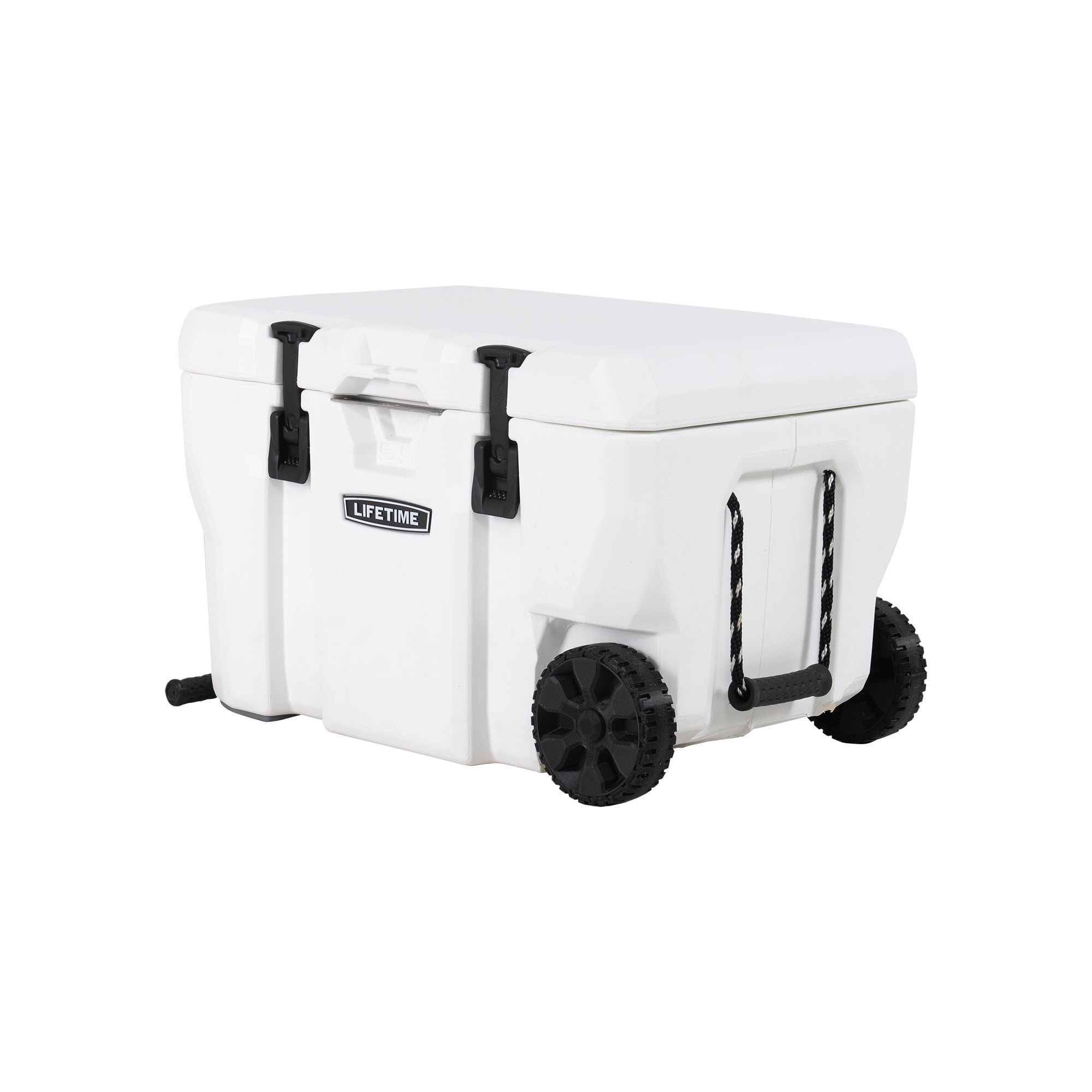 55 Quart High Performance Cooler Durable Stainless Steel Heavy Duty White New 