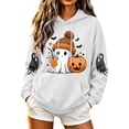 thumbnail image 2 of Comfy Hoodies Fall Outfits Fashion Ladies' Halloween Printed Long Sleeved Hooded Sweatshirt Top Jump One Size for Shipping White L, 2 of 5