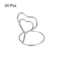 thumbnail image 3 of Table Number Holders 40mm Tall 35mm Base Width Mini Heart Silver Tone, 24 Pieces, 3 of 5
