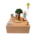 thumbnail image 1 of Caja de música de madera, juguete musical decorativo de madera, multifuncional, de dibujos animados, mecánica, musical. Estilo A, 1 of 9