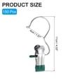 thumbnail image 2 of Uxcell 150Pcs Perchas para Botas para Closet, Ganchos de Lavandería de Acero Inoxidable con Clips Portátiles, Verdes, 2 of 6