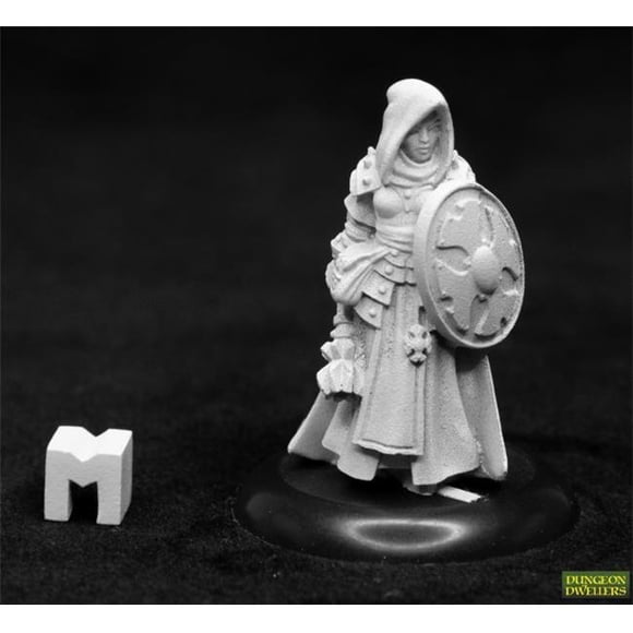 Reaper Miniatures REM07023 Dungeon Dwellers Ailene Female Cleric Miniature