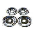 thumbnail image 1 of Poêles à Égoutter pour Cuisinière Électrique - Remplacement pour W10196406, W10196405 (Lot de 4, 2 Pcs 6 Pouces et 2 Pcs 8 Pouces) Poêles à Égoutter, 1 of 6