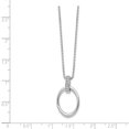 thumbnail image 3 of SS White Ice .06ct. Diamond Necklace 18 Inch, 3 of 3