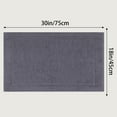 thumbnail image 7 of REGALWOVEN Reversible Cotton Washable Mats Spa Style Bathroom Floor Rugs Thick Soft Water Absorbent Quick Dry Gray 18" x 30", 7 of 7