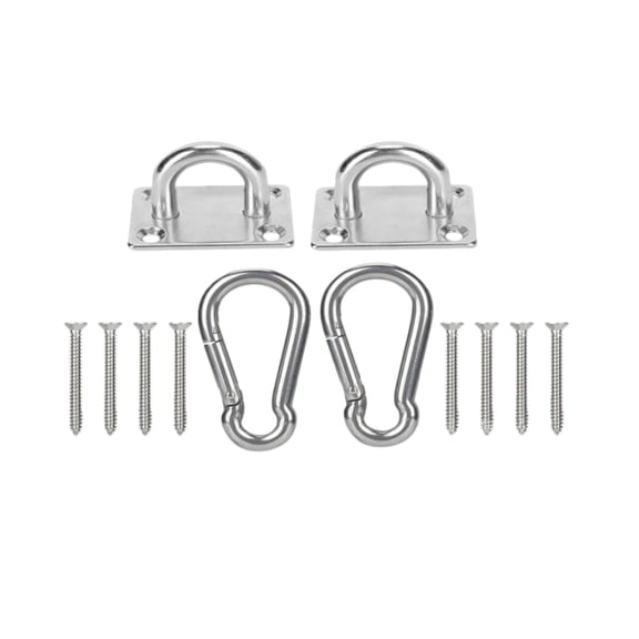 12PCS500lb Capacity Heavy Duty Hammock Hanging kit Ultra Durable Hooks Carabiners for Hammock Stand Hammocks Swing Chair,Multiple Indoor Outdoor Suspension Ceiling Hooks