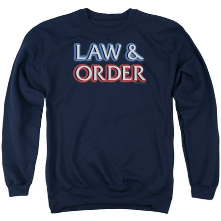 Law & Order Crime Legal Drama TV Series NBC Logo Adult Crewneck