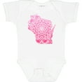 thumbnail image 3 of Inktastic Wisconsin Silhouette Mandala Boys or Girls Baby Bodysuit, 3 of 5