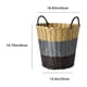 thumbnail image 3 of Cesto de ropa de plástico tejido | Contenedor de almacenamiento para ropa, juguetes y artículos del hogar | Ratán sintético de PVC plegable y transpirable, 3 of 8