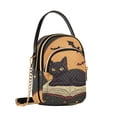 thumbnail image 7 of FORMRS Crossbody Bag for Women Quilted Travel Shoulder Cell Phone Purse with Chain Strap Handbag, Orange Halloween Cat, 7 of 7