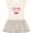 Natural with Stripes, variant on Inktastic So Cute Polish Girls Toddler Dress