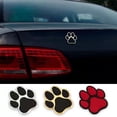 thumbnail image 2 of 1 pieza de calcomanía para coche con forma de pata en 3D, emblema de insignia de animal de metal, huellas de perro, gato, oso, calcomanías de diseño moderno, accesorios de estilo para automóvil, 2 of 5