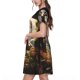 thumbnail image 2 of Easygdp Enchanted Deer In Cave para Vestido Transpirable de Mujer, Vestido Suelto de Manga Corta con Pliegues y Bolsillos para el Verano, 2 of 6