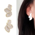 thumbnail image 2 of LICEWO Elegant Metal Flower Earrings Fashionable Ear Rings for Women Party Accessories, 2 of 14