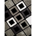 thumbnail image 2 of United Weavers Veria Blitzen Shag Geometric Accent Rug, Black, 1'10" X 3', 2 of 5