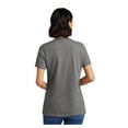 thumbnail image 2 of Port & Company Ladies Core Cotton V-Neck T-Shirt Medium Grey Medium, 2 of 5
