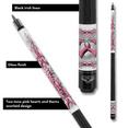 thumbnail image 4 of Athena ATH42 Hearts and Rose Thorns Pool Cue  Billiard Stick Billiards Cues, 4 of 9