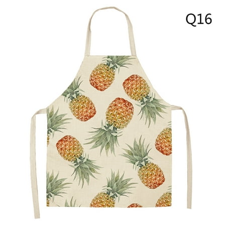 

Party Yeah 1Pcs Pineapple Kitchen Women Cotton Linen Bibs Household Cleaning Cooking Apron