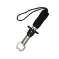 thumbnail image 1 of Pinza de labio de pescado de acero inoxidable, impermeable, portátil, con cordón, herramienta de pesca, aparejos de soporte para peces para playa,, 1 of 8