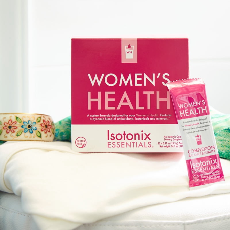 Isotonix Essentials Women's Health - Multivitamin with Collagen, Vitamin C, Probiotics, Hair, Skin, and Nails Support, Boosts Immune Health & Vitality, 30 Packets
