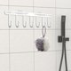 thumbnail image 5 of Ganchos detrás de la puerta, perchero para baño, puerta de entrada, sin perforaciones, perchero de hierro grueso para colgar en la pared, perchero de hierro para almacenamiento, 5 of 6