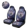 thumbnail image 3 of Pzuqiu Galaxy Wolf Car Front Seat Cover Soft Easy to Clean Car Seat Protector Front Seats Only All-Season Protection Fashion Automotive Interior Seat Covers Compatible with Cars SUV, 3 of 7