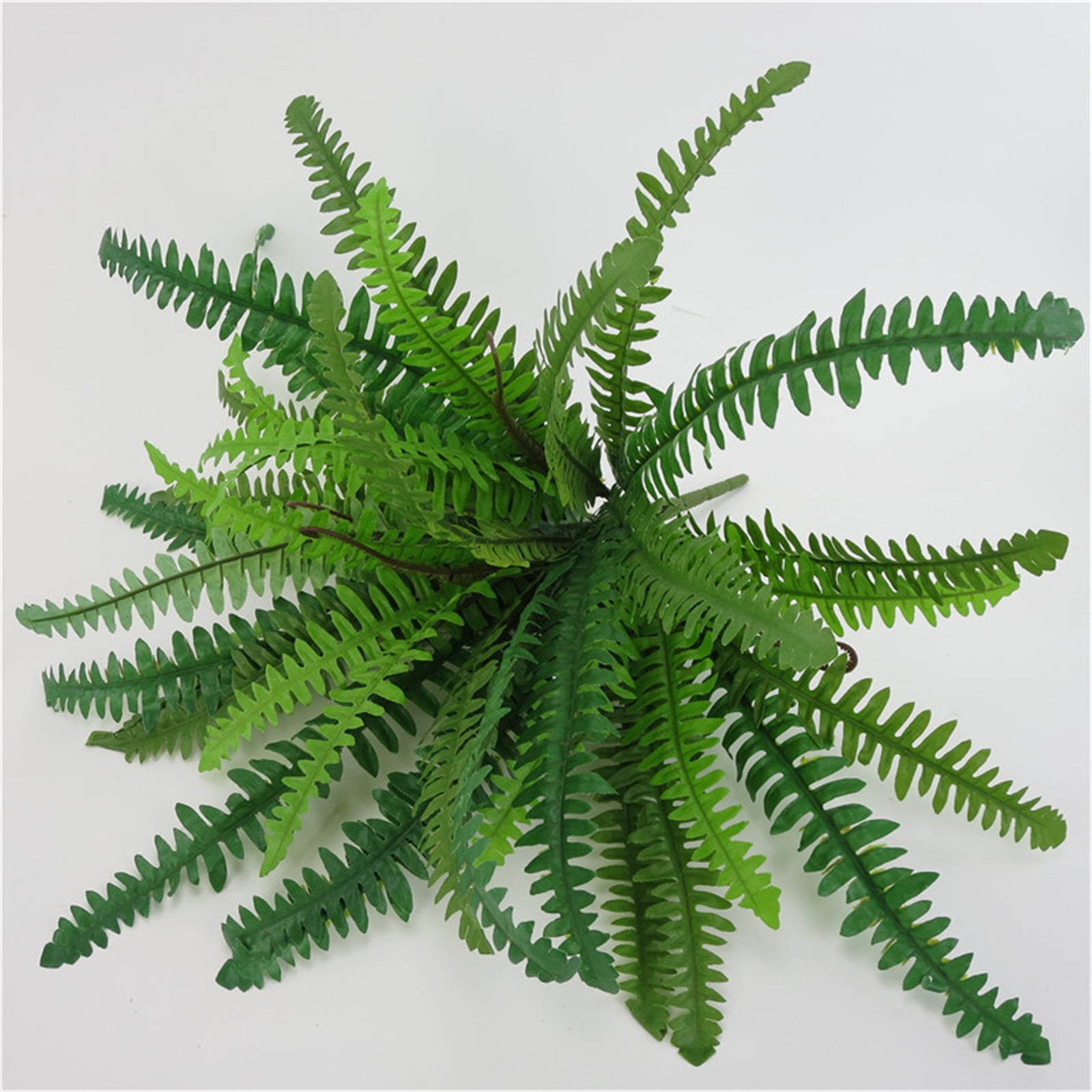 Liulin 2Pcs Artificial Ferns for Outdoors, Artificial Boston Fern Bush, Realistic Fake Ferns for Home Garden Porch Patio Office Decor, Faux Ferns for Outdoor Planter, Ferns Artificial Plants, 15.9"