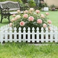 thumbnail image 4 of White Plastic Garden Fence Picket Fence Edgings For Lawns Flowerbeds Plants Borders Decorative Yard, 4 of 6