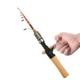 thumbnail image 3 of GLFILL Dequ Mini Portable Telescopic Road Ya Gan Travel Sea Pole Throwing Object Makou Rod Road Sliding Fishing Rod guns handle 1.65M, 3 of 9