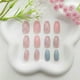 thumbnail image 4 of Coffin Press on Nails Short Fake Nails with Marble Designs Acrylic Nails Press, 4 of 5