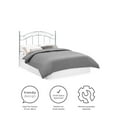 Mainstays Full/Queen Metal Headboard with Delicate Detailing, Pewter