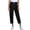 Black, variant on Women's Summer Lightweight High Waisted Loose Straight Cut Retro Harem Jeans Womens Bottoms Light Blue S