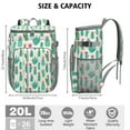 thumbnail image 3 of Minimalist Botanical Cactus Cooler Backpack - 20L Insulated Leakproof Picnic Bag, Southwestern Succulent Design, Durable & Easy to Clean for Outdoor Enthusiasts, 3 of 6