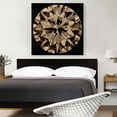 thumbnail image 2 of ARTCANVAS Champagne Brown on Black Round Brilliant Cut Diamond Jewel Canvas Art Print - Size: 36" x 36" (1.50" Deep), 2 of 9